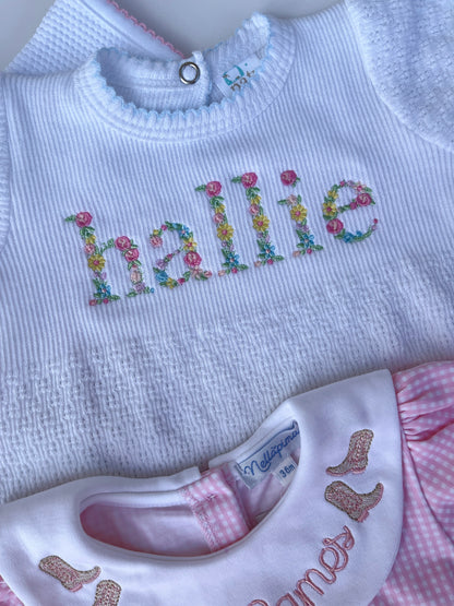 Paty Knit White Bubble