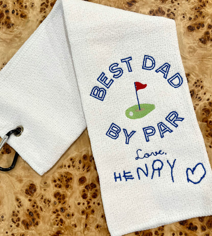Father's Day Golf Towel