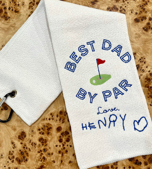 Father's Day Golf Towel