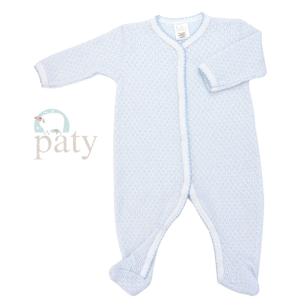 Paty Knit Solid Footie